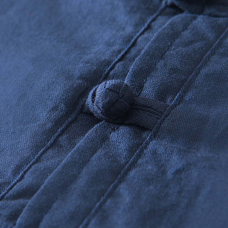 Chinese Style Linen Short Sleeve Shirt