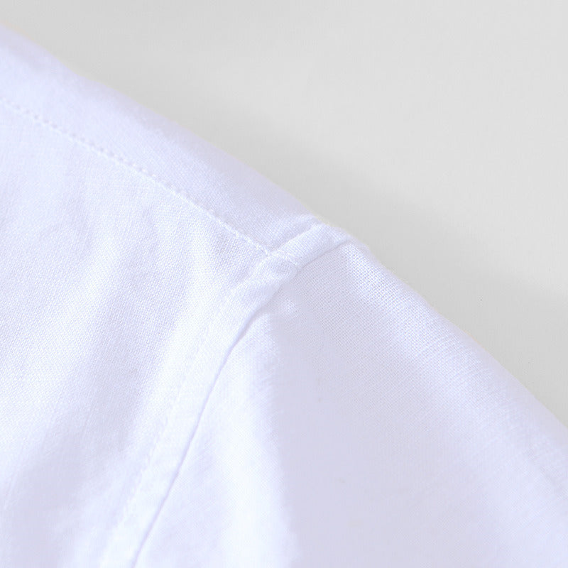 Chinese Style Linen Short Sleeve Shirt