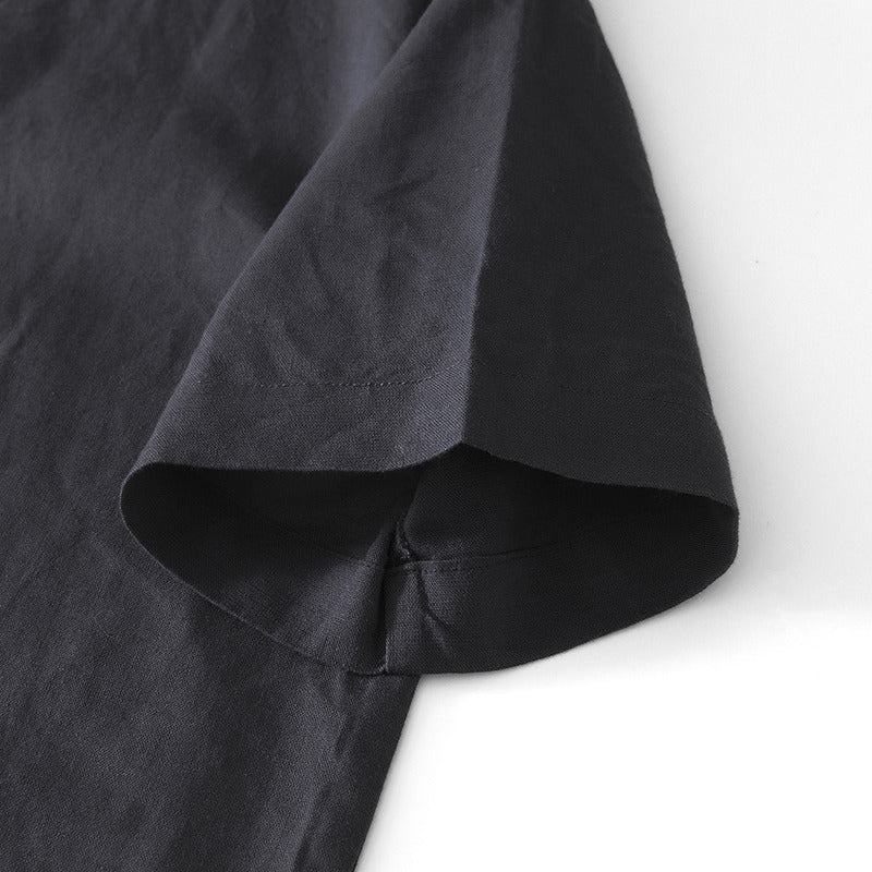 Chinese Style Linen Short Sleeve Shirt