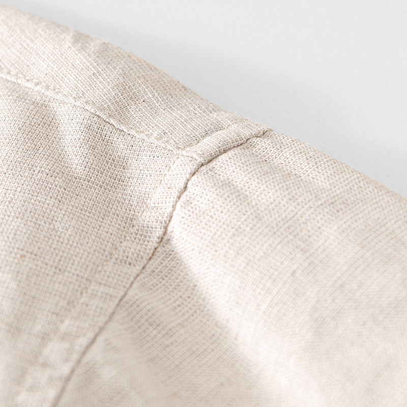 Chinese Style Linen Short Sleeve Shirt