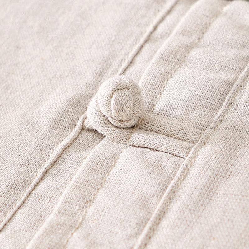 Chinese Style Linen Short Sleeve Shirt