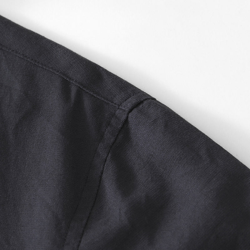 Chinese Style Linen Short Sleeve Shirt