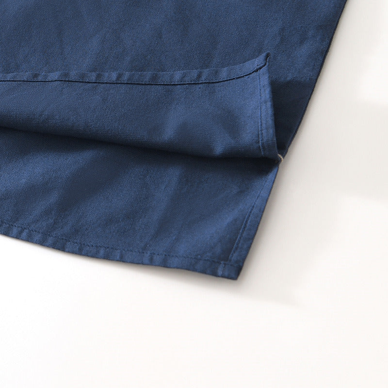 Chinese Style Linen Short Sleeve Shirt
