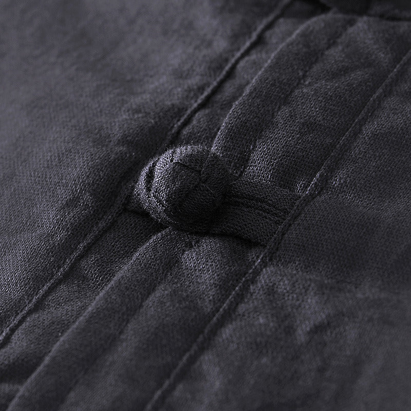 Chinese Style Linen Short Sleeve Shirt