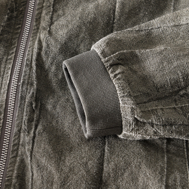 Ramie Retro Earth Tone Casual Jacket