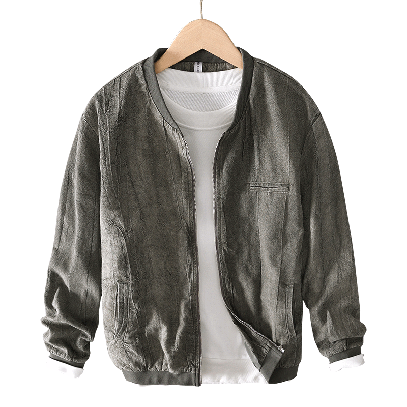 Ramie Retro Earth Tone Casual Jacket