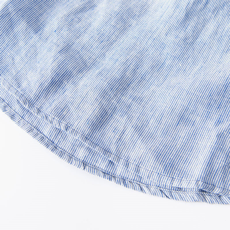 Pure Linen Ombre Short Sleeve Shirt
