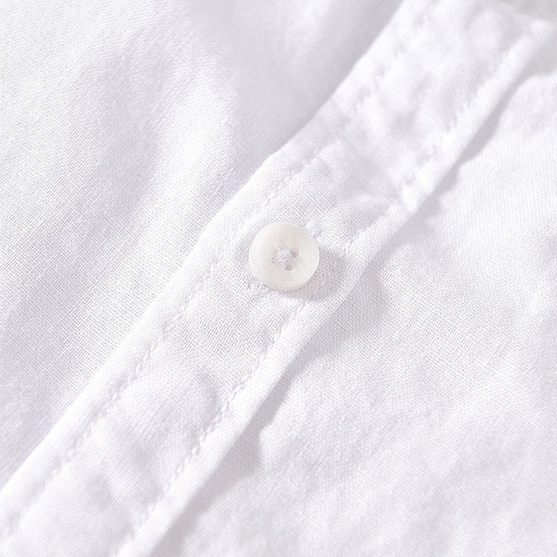 Cotton Linen Retro Casual Short Sleeved Shirt